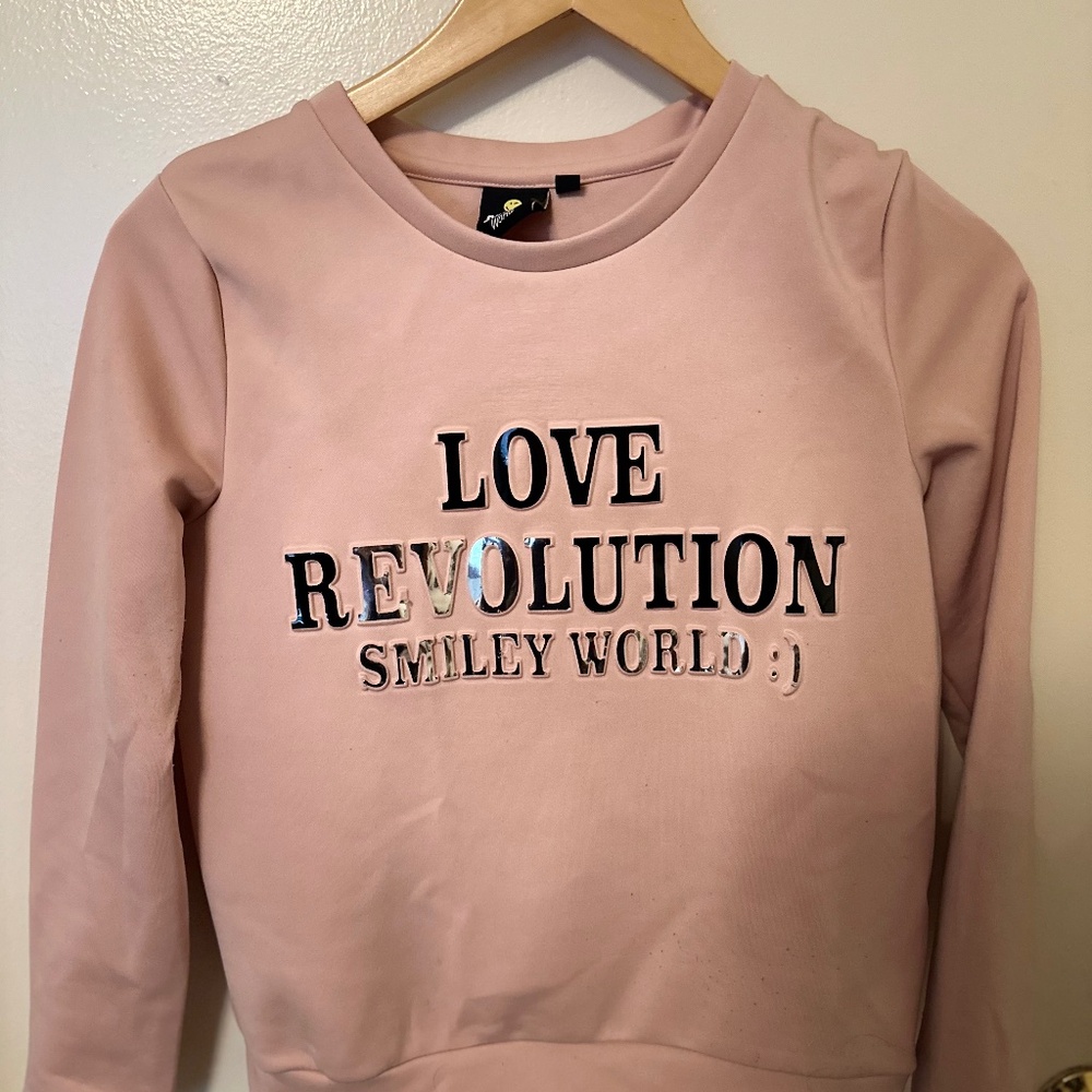 Smiley word cute sweater